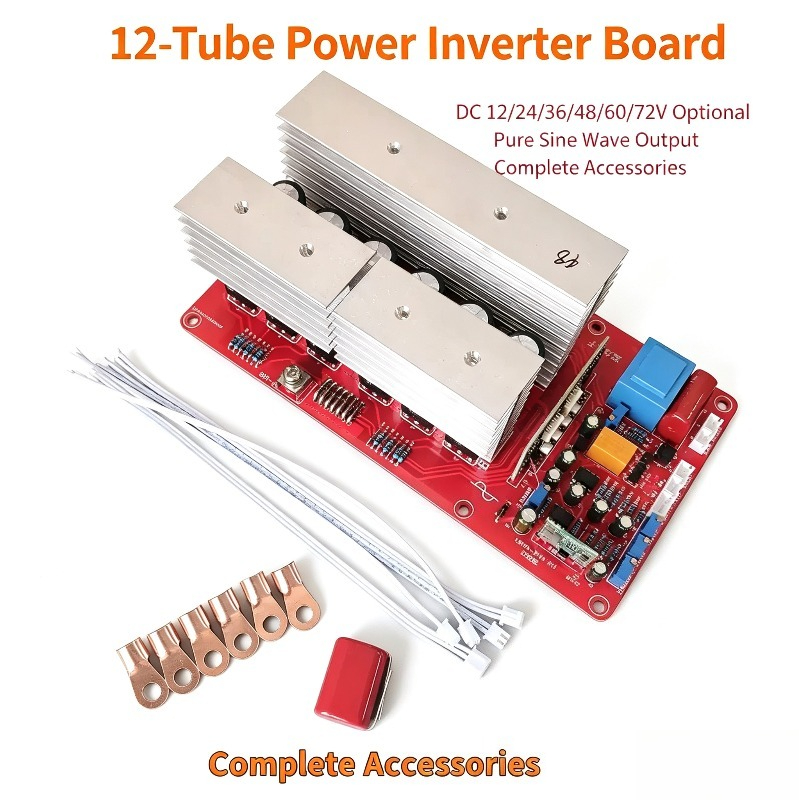 12 Tabung, Inverter Gelombang  - Pure Sine Wave Inverter Board 24V 48V ulasan dan harga